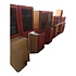 34534 10pc Cherry Red Stained Oak Cabinet Set